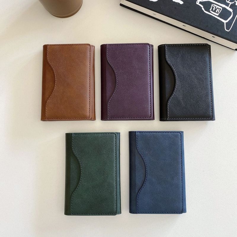 Kartenhalter Geldbörse Brieftaschen Pu-Leder Multi-Kartensteckplatz Kartentasche Magnetischer Handyständer Magnetische Kartentasche_voghion.com
