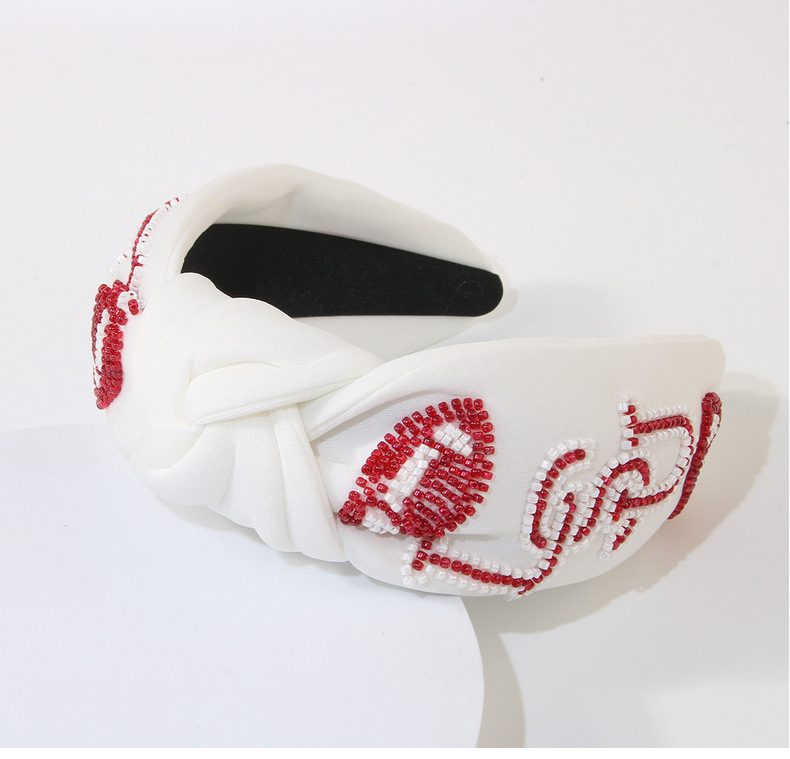 Fascia per capelli da rugby di nuovo stile, fascia a tesa larga alla moda per accessori per capelli con fascia per capelli con lettera di perline di riso_voghion.com