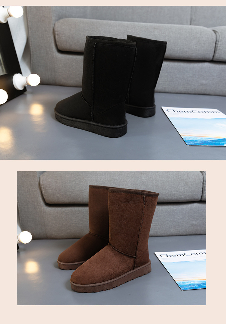 2024 Winter New Women's Large Basic Couple High End Cotton Snow Boots_voghion.com