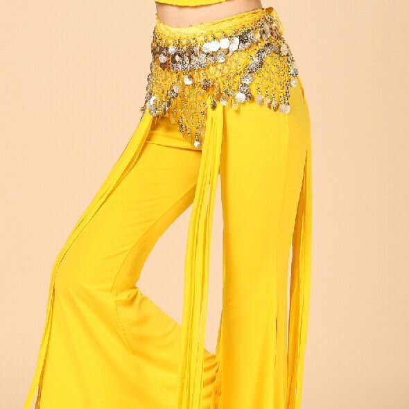 Belly tower shaped hanging coin straight row triangular chain practice scarf Indian dance waist seal_voghion.com