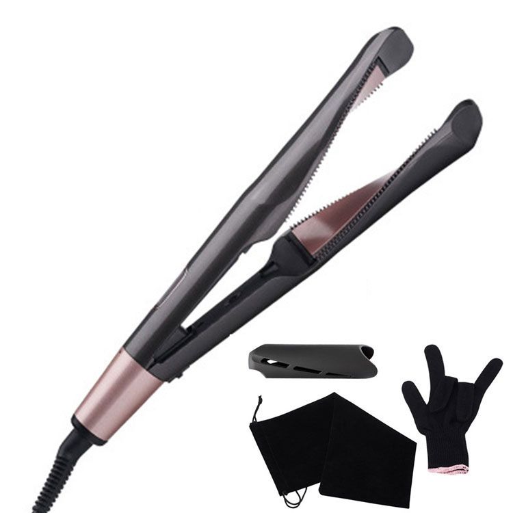 Neue elektrische Heizung automatische Spiral-Lockenstab zwei in einem Twist gerade Lockenstab Welle Schiene Curling gerade Dual-Zweck_voghion.com