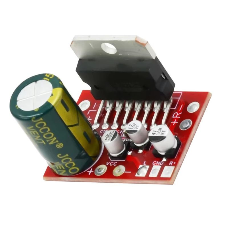 Carte d'amplificateur de puissance CD7379 2.0 double canal stéréo 2 x 39 W, alimentation CC Super TDA7297/7377_voghion.com