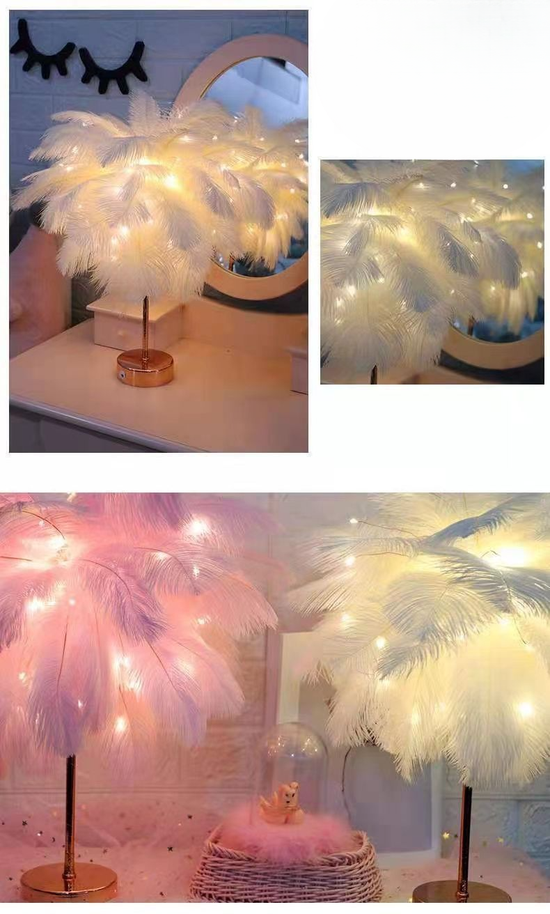 【 Coleção de 8402 pessoas 】 Mesa de penas sala de coração feminina, quarto cabeceira sala de estar decoração de mesa, atmosfera_voghion.com