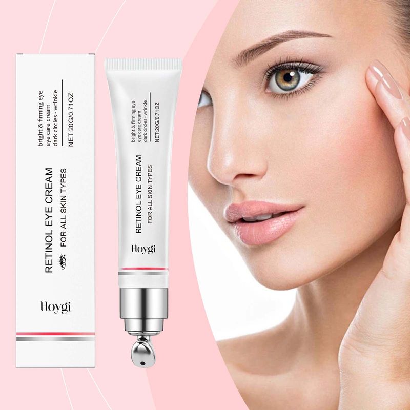 HOYGI Retinol – Tiefenhydratisierende, feuchtigkeitsspendende, straffende Augencreme mit glättenden Linien und feiner Linienpflege_voghion.com