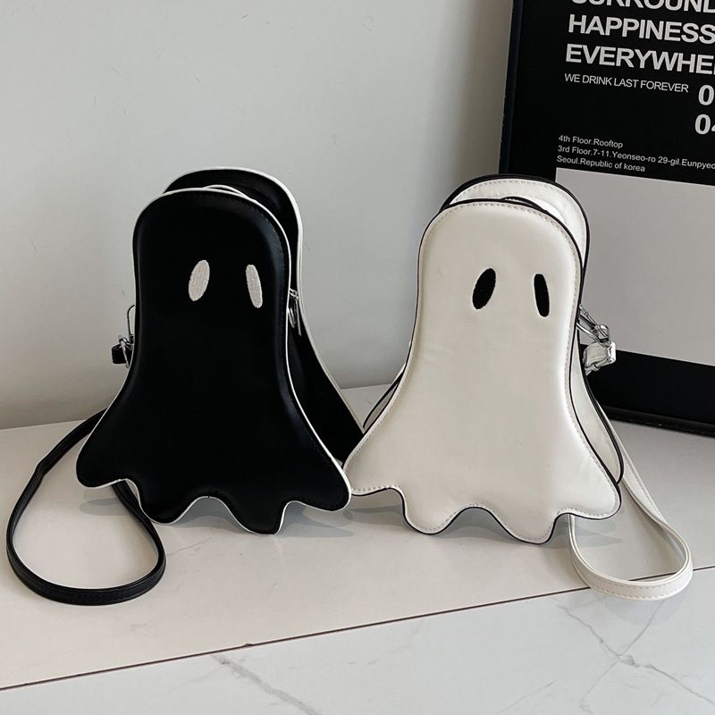 Borsa a tracolla da donna con tracolla singola, nuova, alla moda, con personalità eccentrica e divertente, motivo: demone fantasma_voghion.com