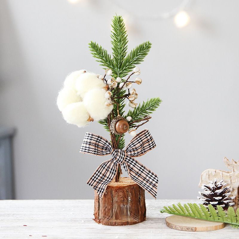Weihnachten 25CM Dekorationen Kleine Baum Ornamente Fenster Display Desktop Dekorationen Mini Baum Topf_voghion.com