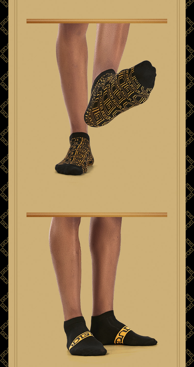 Echte GDAD Herrensocken, Baumwollsocken, Sport, atmungsaktiv, schweißabsorbierend, Deodorant, dünner Abschnitt, trendige Herrensocken, High-End-Geschenkbox_voghion.com