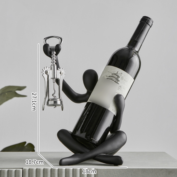 Moderna preprosta votla figura iz smole, stojalo za vino, dnevna soba, restavracija, pohištvo za dom, vinska omarica, jedilnica, dekoracija omarice, mehko pohištvo_voghion.com