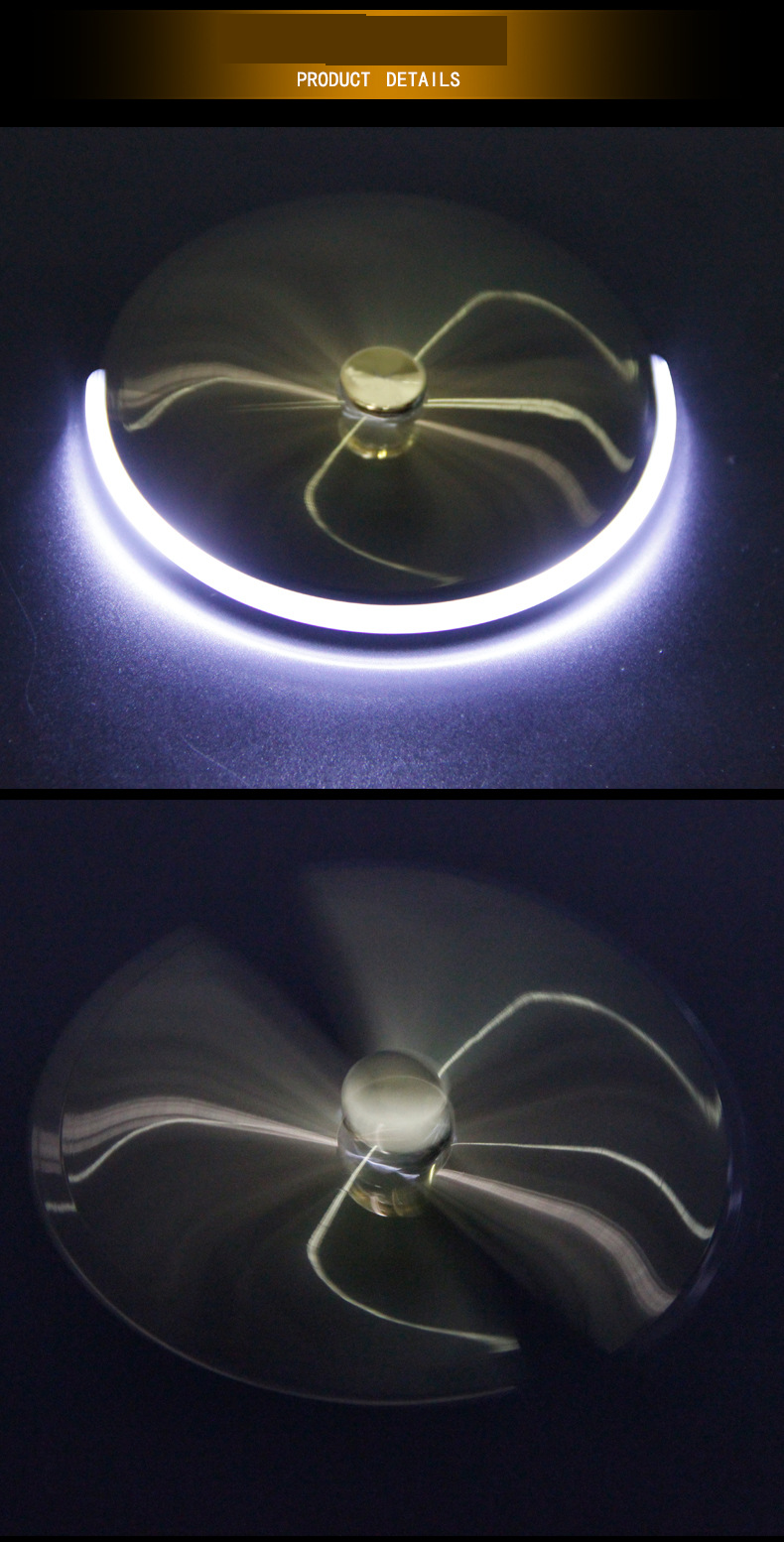 Gyro Pen Multifunctionele roterende lichtgevende decompressie LED-lichtflits Metalen creatieve decompressie vingertopgyro pen_voghion.com