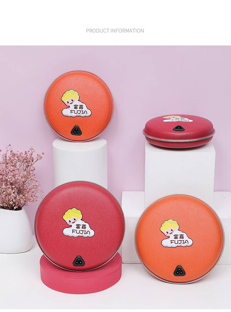 Ceramic Heating Hand Warmer - 220V USB Rechargeable, 420W Fast Warmth, Compact & Portable For Home/Outdoor Use (Red/Orange, M/L Size)_voghion.com