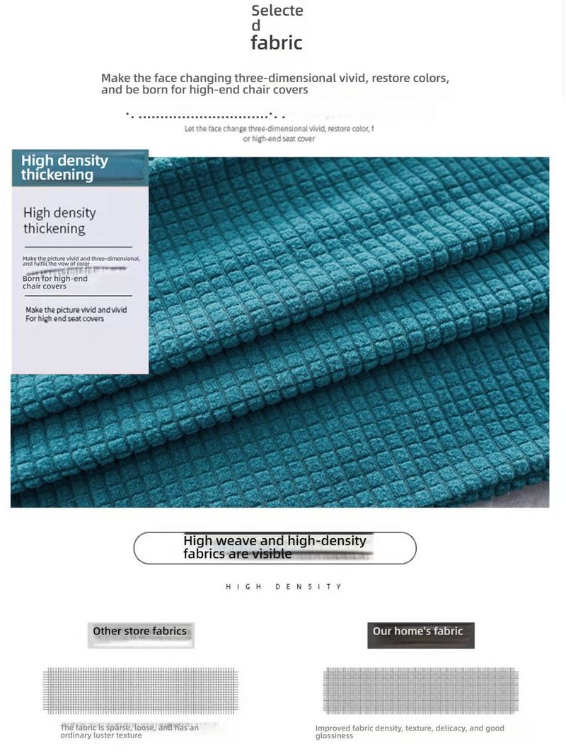 Coprisedie elastici geometrici moderni - Coprisedie antipolvere antiscivolo a copertura totale per sedie da pranzo europee e contemporanee_voghion.com