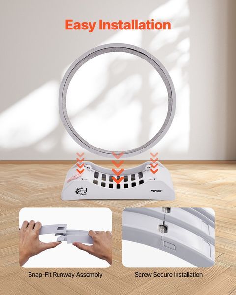 VEVOR Cat Exercise Wheel 31.5 In Large Indoor Cat Running Wheel Treadmill White_voghion.com