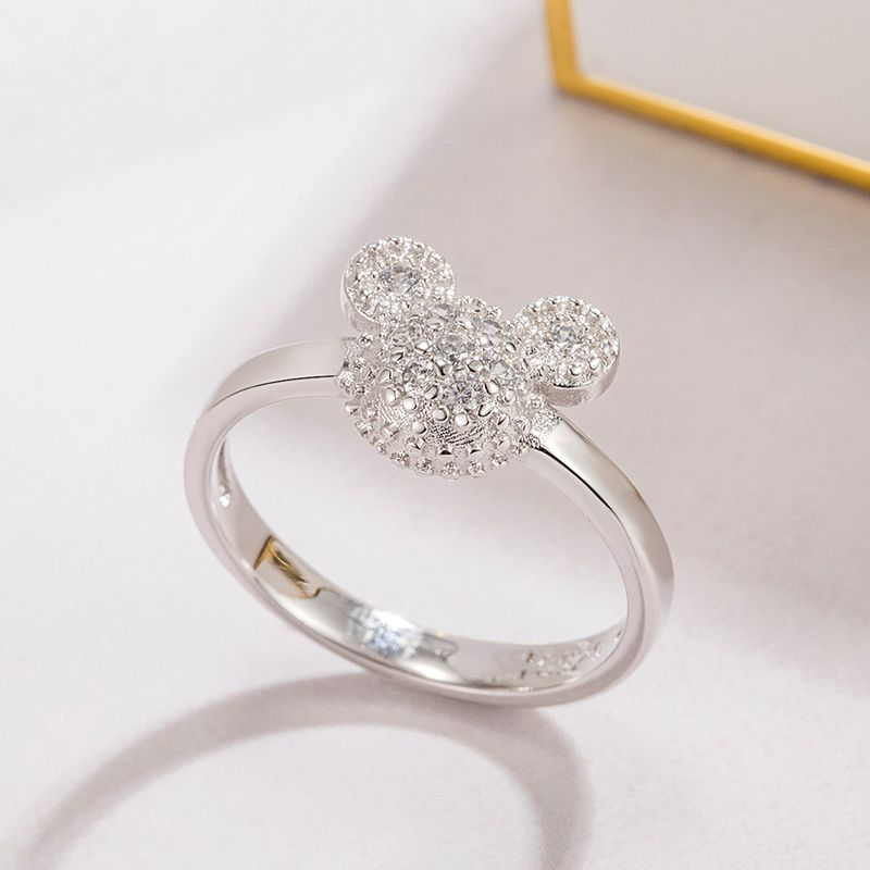 Anello in argento sterling mini squisito alla moda per donna, dolce gioiello da donna, intarsiato con zircone, regalo di compleanno_voghion.com