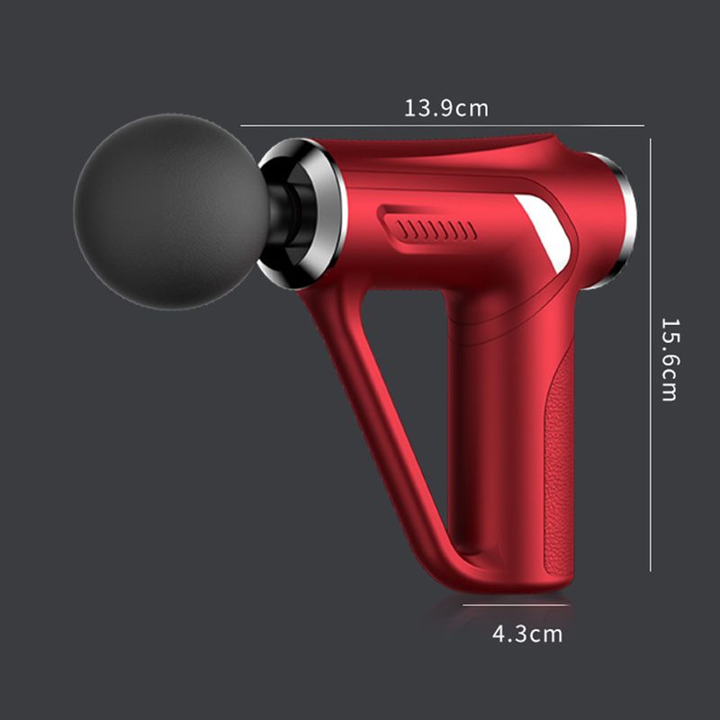 Ruixingst Fascia Massager 6/32 Níveis de Intensidade Visor LCD Forte Motor Alívio da Dor Portátil Mini Massageador Elétrico Pescoço Costas Corpo Relaxamento_voghion.com