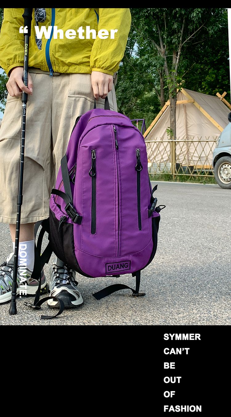 Plecak sportowy rowerowy w stylu roboczym, duża pojemność, krótkie wycieczki, podróże, wędrówki, torba szkolna dla kobiet_voghion.com