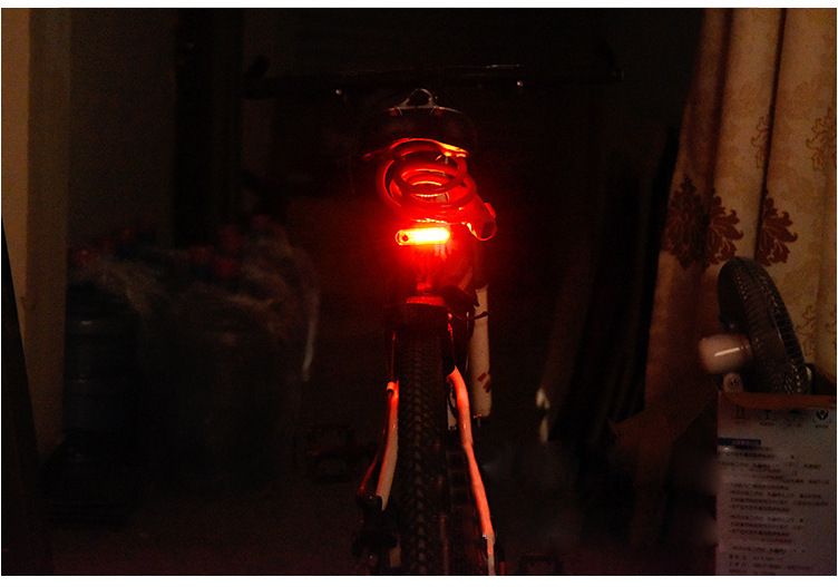 Neu Smart USB Aufladbare Nacht Einzelne Tote Fliege Mountainbike Schwanz LED Warnung Licht Reiten_voghion.com