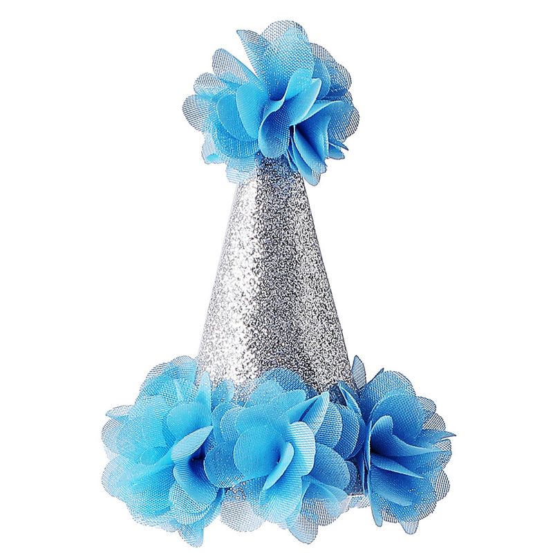 Tanpopo Birthday Flower Ins Style Floral Dog Hat Printed Pet Apparel_voghion.com