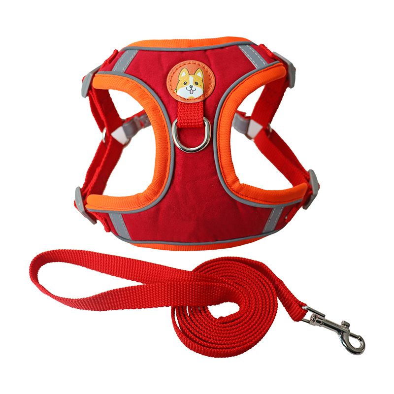 Anti-Escape Cat Chest Harness All-Season Breathable Pet Set Dog Walking Leash_voghion.com