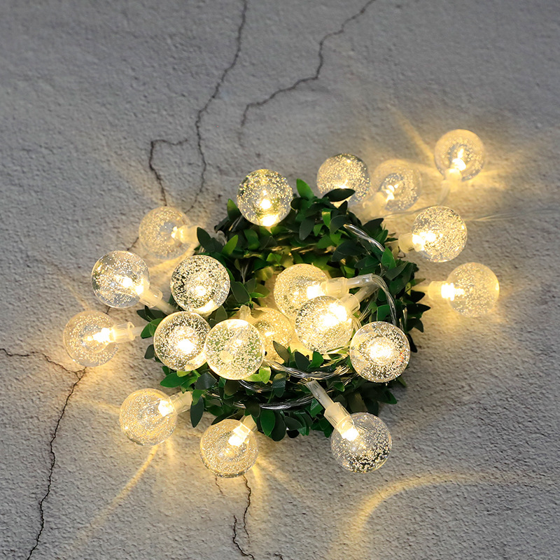 LED filo di rame rattan luce stringa bolla palla verde foglia fai da te ghirlanda decorazione colore luce fiore di ciliegio decorazione luce rosa_voghion.com