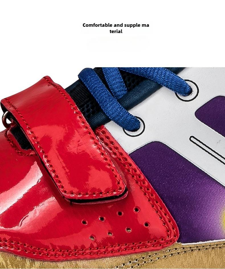 Zapatos de boxeo antideslizantes y anticaídas para hombres y mujeres de gran tamaño, zapatos de lucha para entrenamiento de lucha, zapatos de lucha Sanda ligeros, resistentes al desgaste y antideslizantes._voghion.com