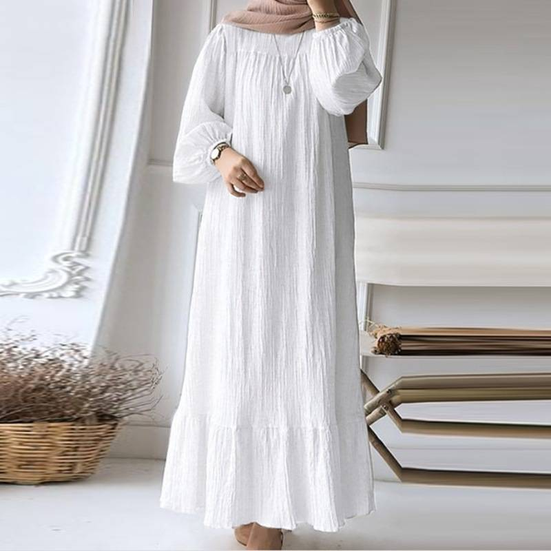 Türkei Abaya Mulism Mode Kleider Langarm Maxi Sommerkleid Abayas Für Frauen Eid Mubarek Robe IsIamic Vestidos Kaftan_voghion.com
