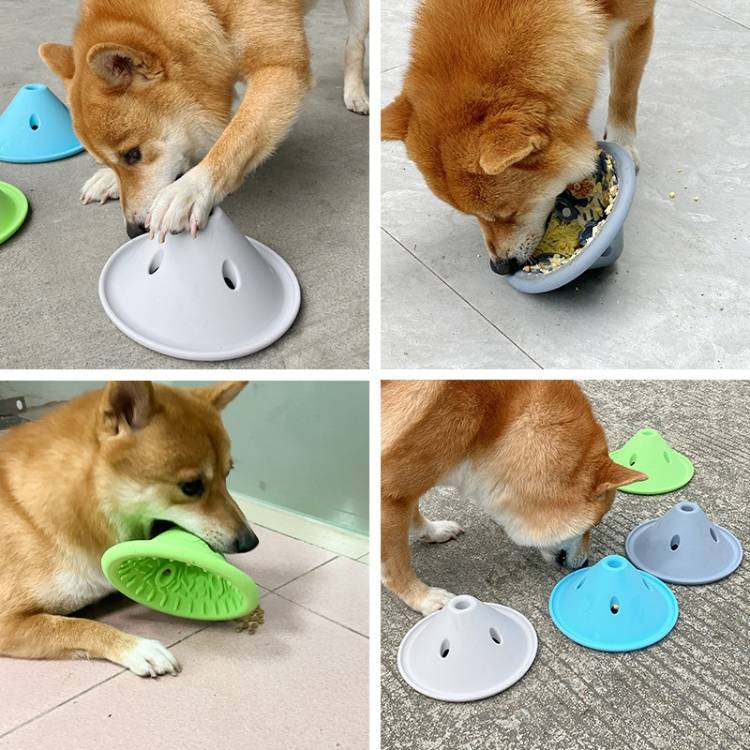 Dog Slow Feeder Bowl Fun Interactive Licking Toy_voghion.com