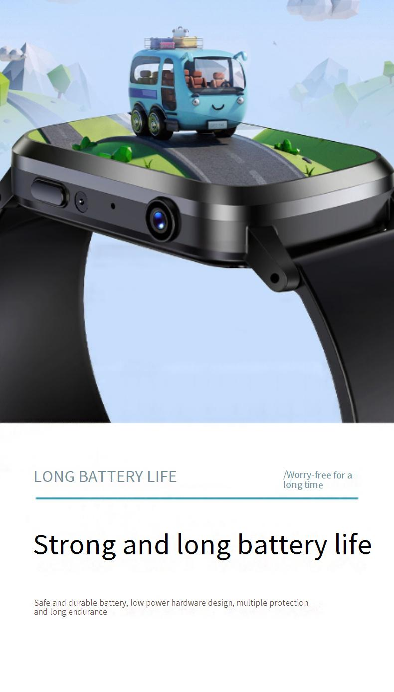 Smartwatches FA58 Kindertelefonuhr Wasserdicht Karteneinschub 1,47 Zoll Smartwatch GPS-Positionierung 4G Studententelefonuhr_voghion.com