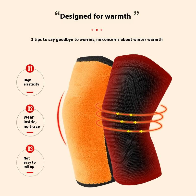 Thermo-Kniebandagen für Damen und Herren – Fleecegefütterte Gelenkstütze zum Laufen, Radfahren, Wintersport und für tägliche Wärme_voghion.com