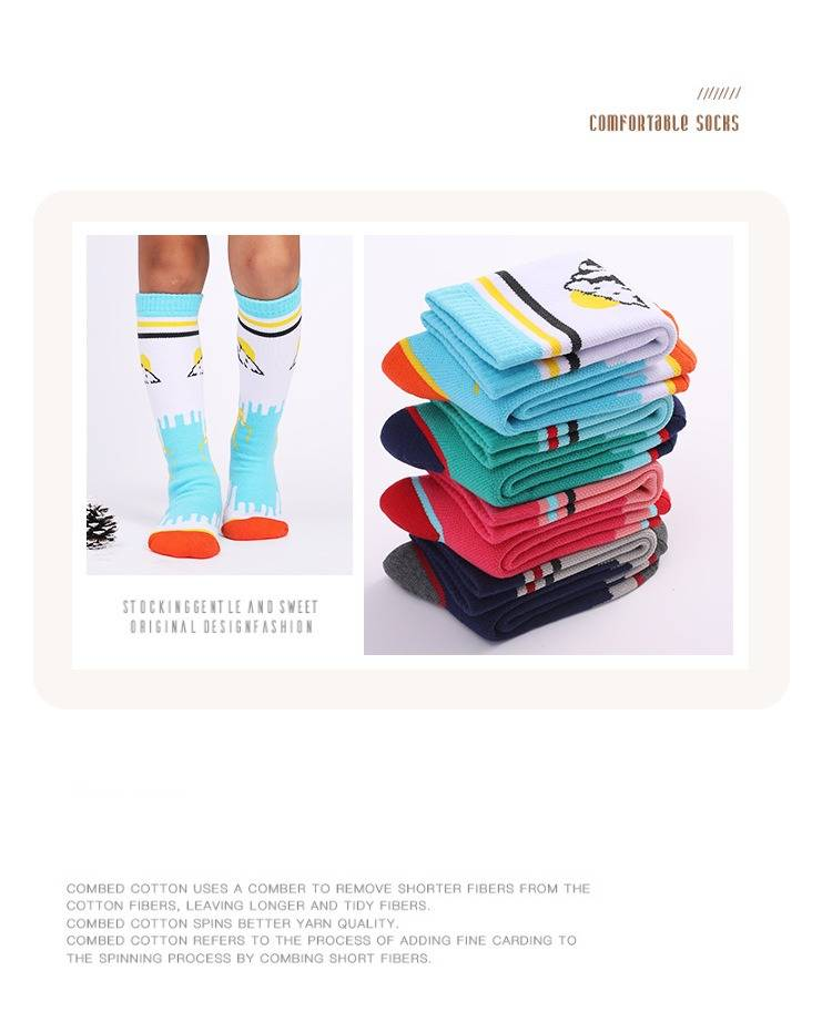 Due paia di calzini da sci per bambini, spessi, in spugna, caldi, sportivi invernali, lunghi, tubolari, deodoranti, 3-12 anni, cotone_voghion.com