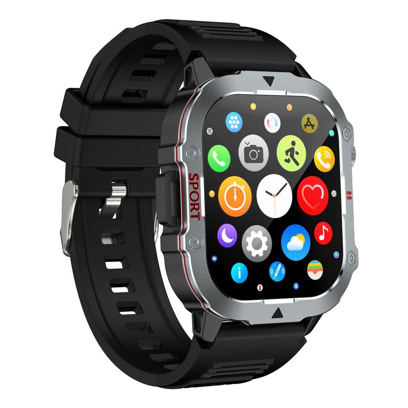 Nouvelle montre de sport connectée QX11 Smart Three-proof Outdoor avec Bluetooth, appels, fréquence cardiaque et pression artérielle C40PROC50PRO, sans latence_voghion.com