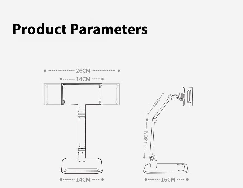 Universal Portable Display Screen Monitor Holder Live Shooting Desktop Phone Tablet Holder_voghion.com
