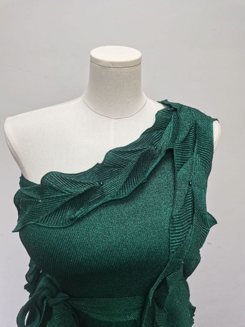 Women's Clothing Banquet Off Shoulder Light Luxury High End Dress Two Piece Suit_voghion.com