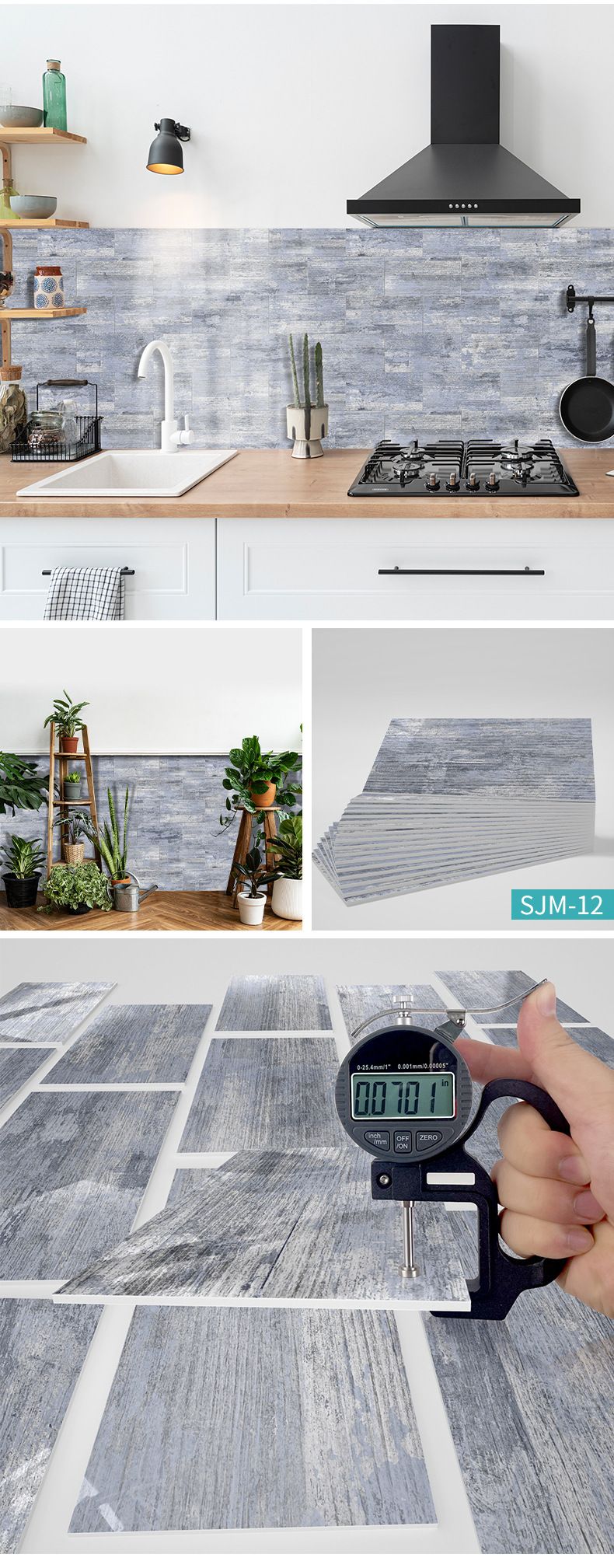 Azulejo de mármol de espuma 3D para cocina y baño, autoadhesivo, impermeable, de polietileno engrosado._voghion.com