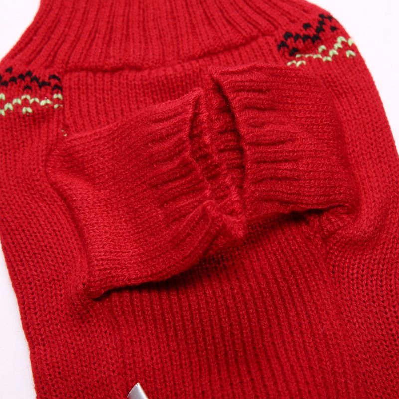 Christmas pet Clothing Red Nose Deer pet sweater Poodle Teddy Small medium large dog sweater_voghion.com