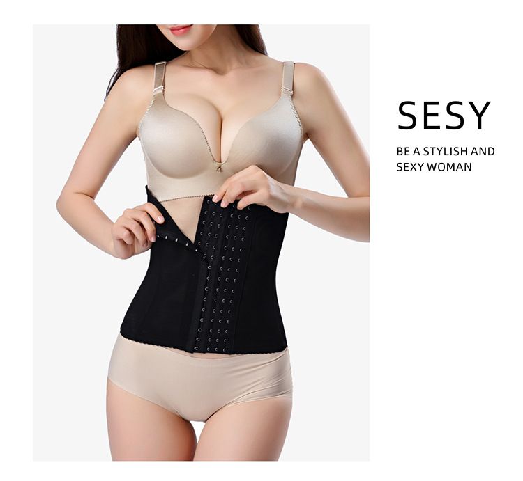 Cintura addominale da donna per cintura addominale in gravidanza dopo il parto con cintura addominale con corsetto modellante con fibbia a sei file_voghion.com