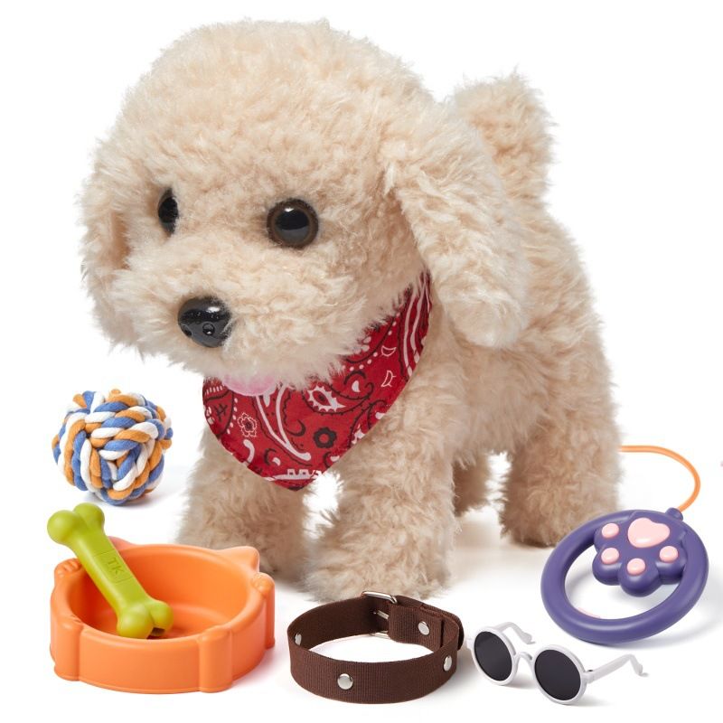 TUMAMAKIDS Jouet électronique en peluche pour bébé, robot multifonctionnel, simulation de chien_voghion.com