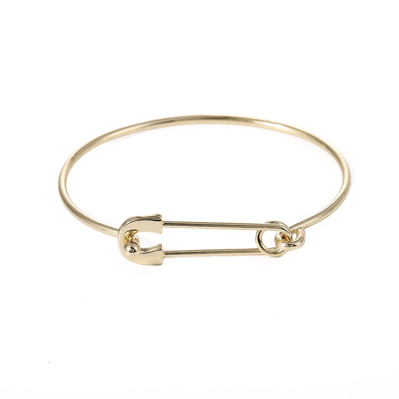Bracciale rotondo aperto minimalista, personalità alla moda, elastico regolabile, stile gioielli da donna, accessori_voghion.com