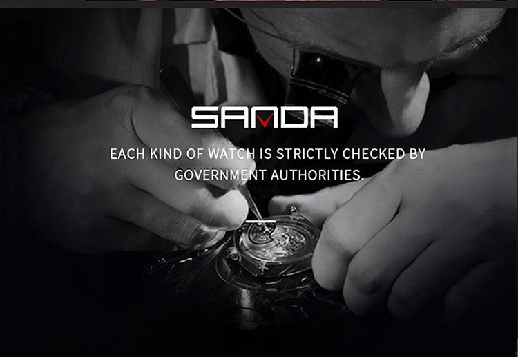 Sanda 739 montre électronique étanche multifonctionnelle à double affichage pour étudiant masculin avec grand cadran Sanda_voghion.com
