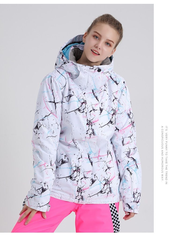 001 Smaining Korean Style Suit Windproof Waterproof Breathable Thickened Warm Northeast Snow Country Double Snowboard_voghion.com