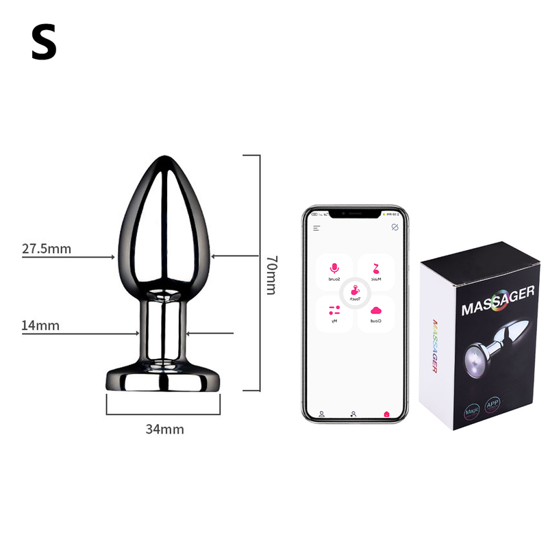 Plug anale di controllo APP Vibratore Bluetooth Butt Plug Uomo Massaggiatore prostatico Buttplug femminile Articoli per adulti Sesso T plug_voghion.com