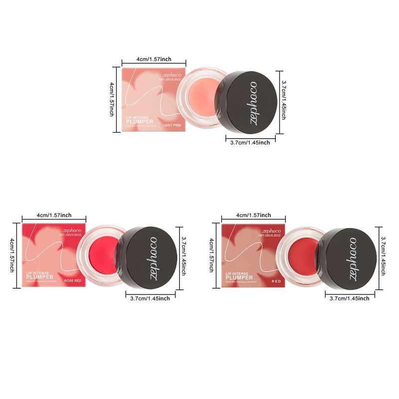 Zephoco Tinted Plumper Series Moisturizing Care Gloss Glassy Pouty Lips Lip Balm_voghion.com