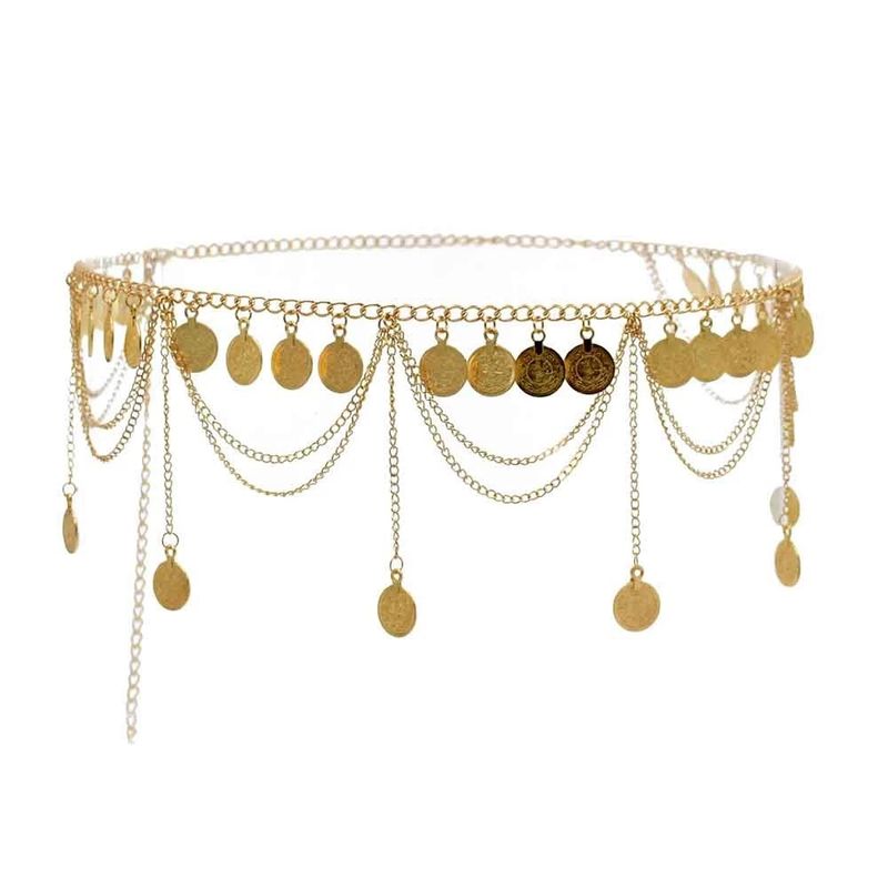 New Bohemian Waist Chain Hanfu European and American New Coin Tassel Waist Accessories Women's Exotic Belly Dance Waist Accessories_voghion.com