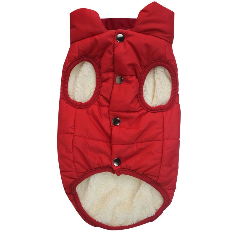 Herbst Winter Kleidung Haustier Kleidung verdickte Baumwolle Mantel Jacke große Hundeweste_voghion.com