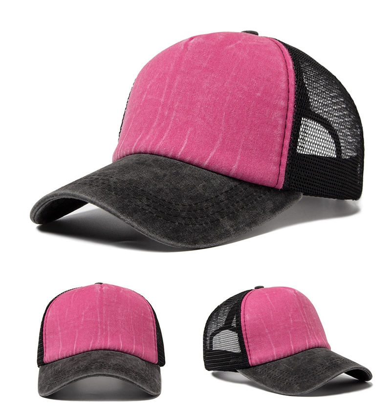New Custom  Mesh Baseball Cap for Women Men Embroidery Picture Print Hat Summer Sun Hats Unisex Fluorescence Snapback_voghion.com