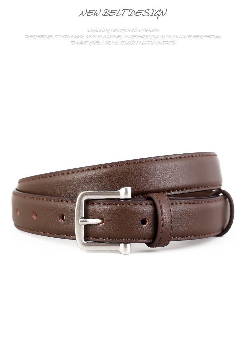 2025 Nuova cintura da donna in pelle di vacchetta con decorazione, dimagrante, abbinata a jeans, fibbia in argento da donna, versatile_voghion.com