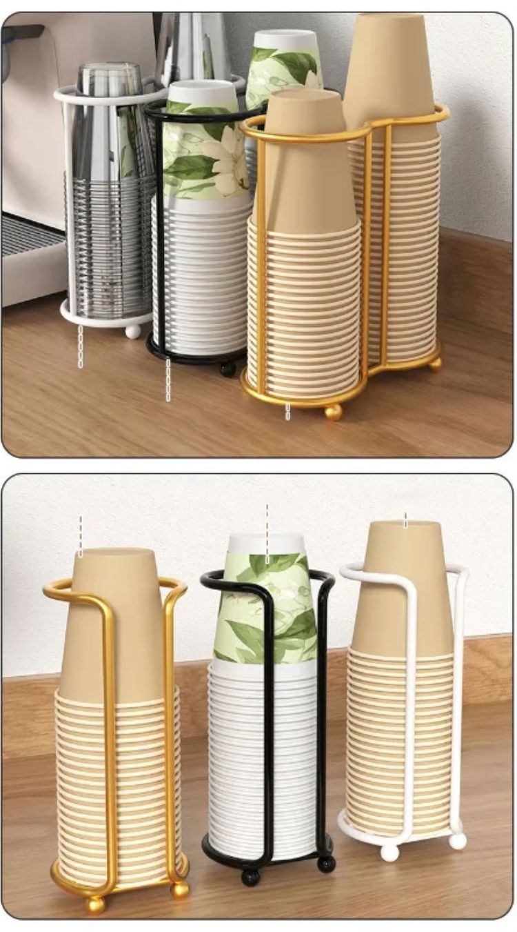 Supporto per bicchieri di carta usa e getta, supporto per tazze da tè, gadget da cucina_voghion.com