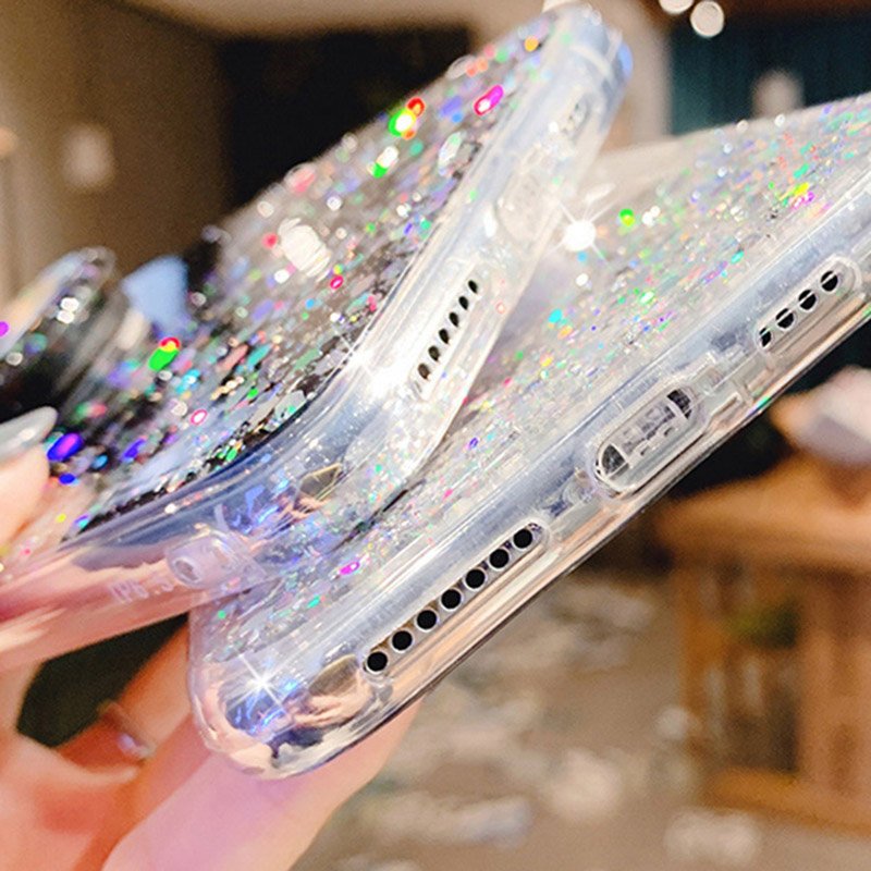 Coque za Samsung S21 Ultra Case Bling Glitter Heart Holder Cover Samsung Galaxy S21 FE Plus S21Ultra S 21 S2 1 Phone St_voghion.com