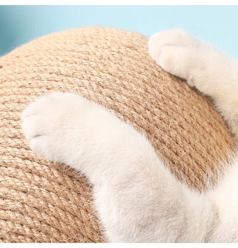 Tiragraffi per gatti, giocattolo con palla in corda di sisal, giocattolo per zampe, tiragraffi per gatti, resistente all'usura, forniture per mobili per animali domestici_voghion.com