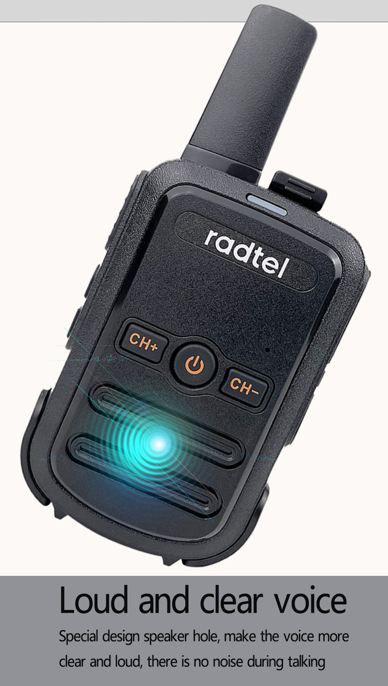 Mini Walkie Talkie Radtel RT12 Portable Two Way PMR FRS Radio Comunicador Long Range Kids Walkie-Talkie For Hotel_voghion.com