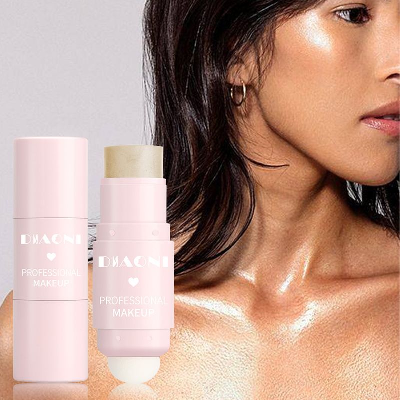 Róż Dwugłowa gąbka Jednokolorowy róż w kremie Natural Color Ruddy Expansion Color Contour Blush Rouge Stick_voghion.com